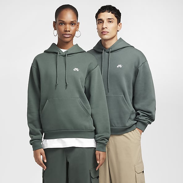 Mens Green Hoodies Pullovers. Nike